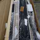 VECELO Full Size Beds Upholstered Platform Bed Frame with Height-Adjustable Teddy Fabric Headboard/Strong Wood Slats Supports / 7.9'' Under Bed Storage Space/Noise Free/No Box Spring Needed, Cream