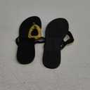 GORGLITTER Women's Gold Flip Flops Thong Flat Sandals 2025 Dressy Summer Vacation Open Toe Slides, Size 40