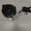 12V 1.2A Inflatable Replacement Motor for 5-9FT Halloween Christmas Inflatables Air Blower Fan with 5 LED Light 1.5A Adapter Outdoor Blow Up Fan Parts Inflatables (White Lights 5 LED, 12V 1.2A)