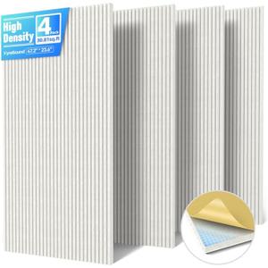 4 Pack High Density Large Acoustic Panel Sound Absorbing with Self-Adhesive, 4 pack - 47.2*23.6in.
