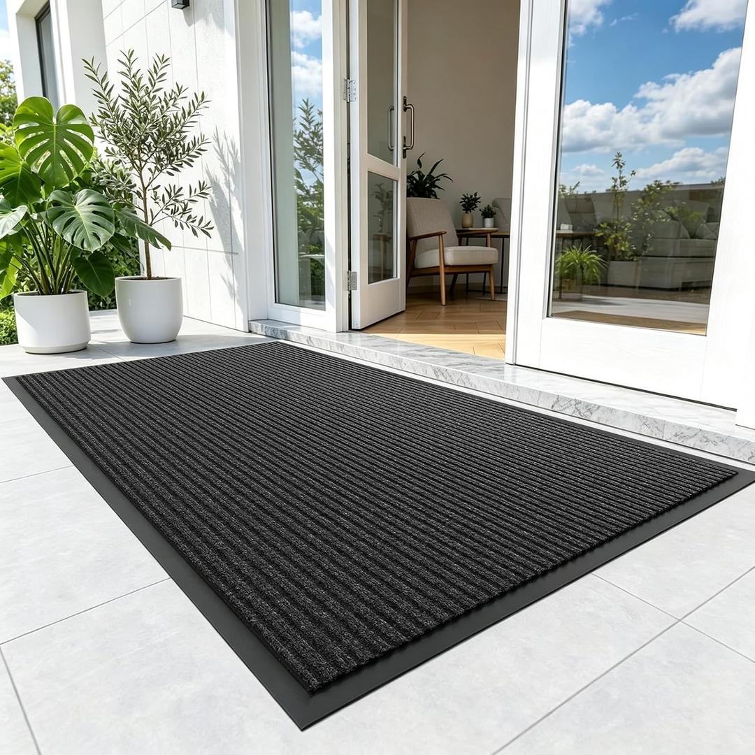 3'x5' Front Door Mat Indoor Outdoor Entrance,Durable Heavy Duty Mats