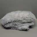 KICHOWUA 3x5 Fluffy Shag Light Grey Rug for Bedroom, Soft Fuzzy Plush Washable Non Slip Carpet, Comfy Shaggy Furry Small Area Rug for Living Room, Kids Baby Boys Girls Nursery Dorm, Tie-Dye Gray