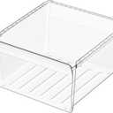 Upgraded DA97-08693B Refrigerator Crisper Drawer Compatible with Samsung Refrigerator Drawers Replacement Parts RS25J500DSR RS261MDRS RS25J500DSG RS25H5000SR Samsung Fridge Drawer Replacement Upper