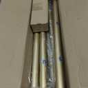 TANGWIN Gold Wrap Around Curtain Rods for Windows 48 to 90":Blackout Heavy Duty Adjustable Curtain Rod Room Darkening,Modern Industrial Curved French Return Metal Drapery Rods Easy Install,Brass Gold