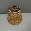 Aspen Creative 32983, Empire Spider Lamp Shade, Natural Banana Leaf, 6" Top x 10" Bottom x 8" Slant Height
