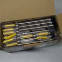 DenicMic Solar Lights Outdoor 10 Pack Waterproof 3000K Warm White LED Stainless Steel Stake Outside Lights for Yard Pathway Garden Driveway Walkway Landscape Path Lighting