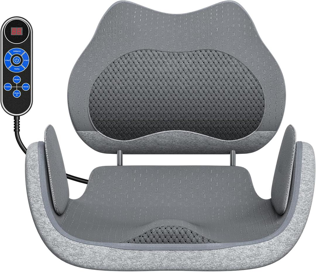Multifunctional Pelvic Correction & Massage Cushion,Pelvic Floor Repair & Hip Shaping for Postpartum Recovery, Waist/Buttock Massager with Heat, Timer & Smart Control Chair Pad for Muscle Relief
