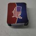 20 Pieces American Flag Foil Containers with Lids,Patriotic Rectangular Treat Foil Containers, Disposable Food Storage Pan for 4th of July Party Decorations Independence Day Decorations Party Supplies