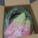 Artificial Giant Flowers for Decoration with Stand - 5.58FT 3D Large Fake Flower Big Silk Faux Floral for Party Wedding Garden Spring Outdoor Backdrop Decoration (Green Pink)