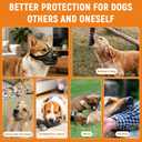 Dog Muzzle Fits 6.9–10.63in Mouth Circumference – Anti-Scavenging T-Shaped Mesh, Prevents Biting, Barking & Eating | 1.2oz Lightweight Breathable PVC Padded Mouth Guard with Luminous Strap