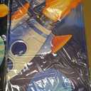 Pormipone Space Wall Art 3 Panel Canvas 16x24 inch Rocket Astronaut Planet, Size: 24"L x 16"W