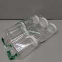 SATINIOR 6 Pack 12 oz Plastic Jars Containers with Lids Wide-mouth Refillable Leakproof Reusable Round Empty Jars for Travel Cosmetic Dry Food Spice Cookie Candy Home Kitchen Organizing(White)