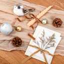 Brown Velvet Ribbon 1'' 50 Yards Velvet Fabric Vintage Ribbon for Christmas Tree, Gift Wrapping, Flower Bouquet, Wreath Decorations, Bow Making (Brown, 1"-50 Yard)