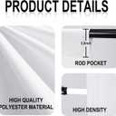 GFCC White Backdrop - 10FTX12FT White Photo Backdrop for Photoshoot Background for Photography Screen Video Recording Picture Background