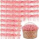 Fumete 100 Pcs Mini Dried Babys Breath Flowers Pink 5600+ Babys Breath Bulk Bouquet Natural Gypsophila for Wedding Flower Wreaths Baby Shower Bridal Shower Home Vase Decor Card Party DIY, 2-4 Inch