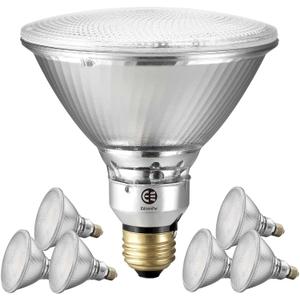 PAR38 Glass Commercial LED Light Bulb, 14W=120W Equivalent 1550 Lumens 20000 Hours Classic Flood Light Bulbs, Dimmable Daylight 5000K Flood Light 100Degree Beam Angle T20/CEC Listed, 6-Pack