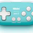 Nargos 8Bitdo Zero 2 Bluetooth Key Chain Sized Mini Controller for Nintendo Switch, Windows, Android and macOS (Turquoise Edition)