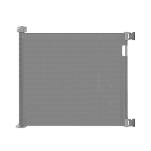 Retractable Baby Gate for Doorways and Stairs, Mesh Safety Gate for Pet, Indoor & Outdoor Use, One-Hand Operation, Easy Installation, 33.6" Tall, Expands to 71" Wide(Grey,33.6"x71") (Gray)