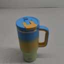 ENCOOL 32 oz Tumbler with Handle and Straw: Stainless Steel Insulated Tumbler Keeps Cold for 24 Hours, Leakproof Travel Cup Fits in Cup Holder and BPA-Free, Sunny Breeze