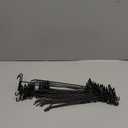 Moxweyeni 10 Inch Grid Wall Hooks 25 Pcs Gridwall Panel Hooks Store Garage Wall Mount Organizers Storage Grid Display Hangers for Retail, Craft Show, Home Setup, Customized Display (Black)