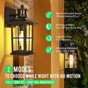 13in Motion Sensor Porch Lights, Anti-Rust 100% Aluminum Dusk to Dawn Outdoor Light Fixtures, Exterior Wall Lanterns Sconce Lighting Black, Outside Lights for House Wall Mount for Entryway Garage, 2 packs