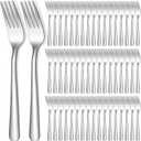 Minatee 200 Pcs Dinner Forks Bulk Set 8 Inches Stainless Steel Metal Forks Silverware Table Cutlery Mirror Polished Salad Flatware for Home Restaurant Kitchen