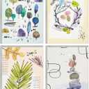 Hallmark Nature Note Card Assortment (48 Blank Cards with Envelopes) Artistic Trees, Leaves, Birds, Rocks