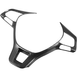X AUTOHAUX 1pcs ABS Interior Steering Wheel Cover Trim for Volkswagen Jetta 2016-2019 Inner Decoration Auto Accessories Carbon Fiber Pattern