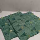 Christmas Pillow Cover 18x18-2 PCs Embroidered Reindeer & Xmas Tree Design - Christmas Decorations for Sofa, Bed 3D Flocking Embroidery 