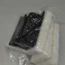 YoleShy Handled Scrubber Set, Non-Scratch Bathroom Scrubbing Pads, Bathtub Scrubber with Handle, Reusable Cleaning Sponge for Shower Tile, Bath tube, Sink, Spas Tubs & Swimming Pool Step (Black)