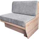 RV Dinette Cushions,Replacement Camper Seats,RV Replacement Cushions with High Density Foam,RV Dinette Seat Including 1 Backrest & 1 Bench 42''Gery