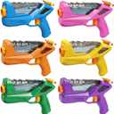 6 Pack Water Guns for Kids Adults - 6 Color Squirt Gun with Trigger, Long Range Water Pistol, Super Water Blaster Soaker Toys for Pool, Beach, Yard & Summer Party