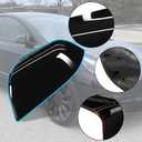 Jaronx Compatible with Tesla Model 3 Side Mirror Cover Replacement 2017 2018 2019 2020 2021 2022 2023 2024 2025, Driver Side Door Wing Rear View Mirror Cover Caps for Model 3 Accessories(Black)