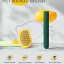 2 x Cat Brush for Shedding, Mango Cat Brushes with Gentle Bristles and Release Button, Gentle Self Cleaning Pet Brush for Indoor Cats and Dogs Daily Grooming Tool During Shedding Season