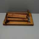 ENKEZI Shower Bench - Shower Foot Rest 12 in, Shower Stool for Shaving Legs, Rustic Scandinavian Stool - Multi-Purpose Wood Plant Stool, Adult Step Stool, (Scandinavian)