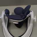 Cervical Traction Device, Adjustable Neck Stretcher for Pain Relief, Lightweight Neck Support Brace for Cervical Spine Decompression, Ergonomic Design for Home, Office & Travel Use (White Blue)