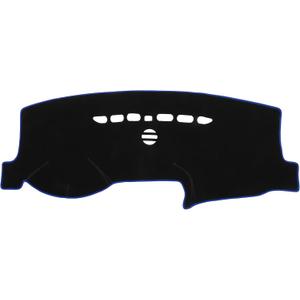 Car Dashboard Cover Mat Compatible for Ford Fusion 2013-2021, Protective Polyester Blue Center Console Interior Trim Dash Board Mat