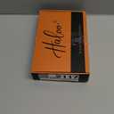 Haloo Blonde Bob Wigs with Bangs Shoulder Length Straight Natural Looking Synthetic Heat Resistant Medium Hair Wigs for Women Daily Party, 16 Inch Ombre Blonde