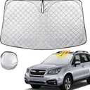 Windshield Sun Shade for 2014-2018 Subaru Forester Thicken 4-Layer Foldable Front Window Sunshade Cover Sun Visor Protector Block UV Rays