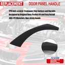 FEXON Inner and Outer Door Panel Pull Handle Trim Cover 3 Pair Replacement for BMW E90 E91 E92 E93 3 Series 323 325 328 330 335 Black
