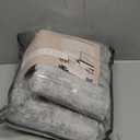 BILEEHOME Modern Abstract Neutral Grey Kitchen Rugs Non Slip Washable Low Pile Bedside Rug Runners 2x6 Light Gray Floor Covering Carpet for Bathroom Laundry Room 2 x 6