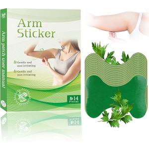14Pcs/Box Mugwort Patches Wormwood Stickers Natural Herbal Patches for Arm Natural Herbal Arm Patch for Women and Men