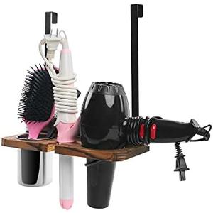 Honizer Wooden Hair Tool Organizer Under Sink, White, 10.8in x 4.5in x 14.5in