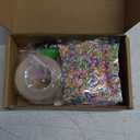 40 Pcs Nano Bubble Tape Kit with Balloon Inflator, Double Sided Tape Plastic Bubbles Balloon, Elastic Nano Bubble Tape DIY Craft Kit for Girls, Boys, Kids Party Favors and Novelty Toys