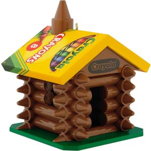 Hallmark Keepsake Christmas Ornament 2025, Crayola Colorful Log Cabin, Gifts for Kids