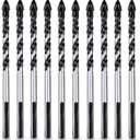 10PCS 6mm Tungsten Carbide Drill Bit Set For Porcelain Tile Concrete Brick Glass Woodworking Tools Power Tools