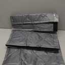 Magnetic Thermal Insulated Door Curtain, Temporary Cover, Durable Upgraded Oxford Cloth & Thicken Cotton Fill, Soundproof and Windproof (Gray, Fits Size 38" x 82")