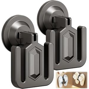 OneNine Wall Mounted Slippers Rack, 2 Pcs Slipper Holder Rack, Multipurpose Storage Holder for Slippers, Space Saving Wall Shoe Organizer, Adhesive Waterproof Slipper Hook for Bathroom, Bedroom