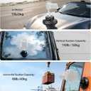 6" Electric Vacuum Suction Cup Camera Mount, ABS Car Mount for Camera/Action Camera/Phone, Heavy-Duty Vacuum Force for Car/Boat/Windshield/Window Mounts,Universal 1/4" Thread