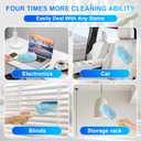 30 Count Dusters Refills with 1 Handle, Multi-Surface Disposable Duster, 360 Heavy Duty Duster Refills, Microfiber Duster kit, for Cleaning Home, Blinds, Fans, Corners